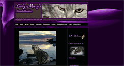 Desktop Screenshot of ladymarycats.com