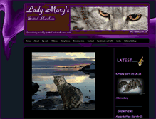 Tablet Screenshot of ladymarycats.com